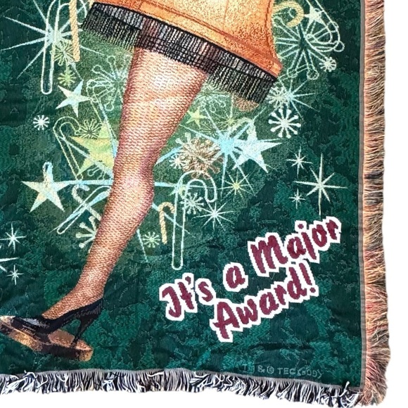 Northwest 2010 Christmas Story “It’s A Major Award” Holiday Lamp Throw Blanket - Picture 3 of 7